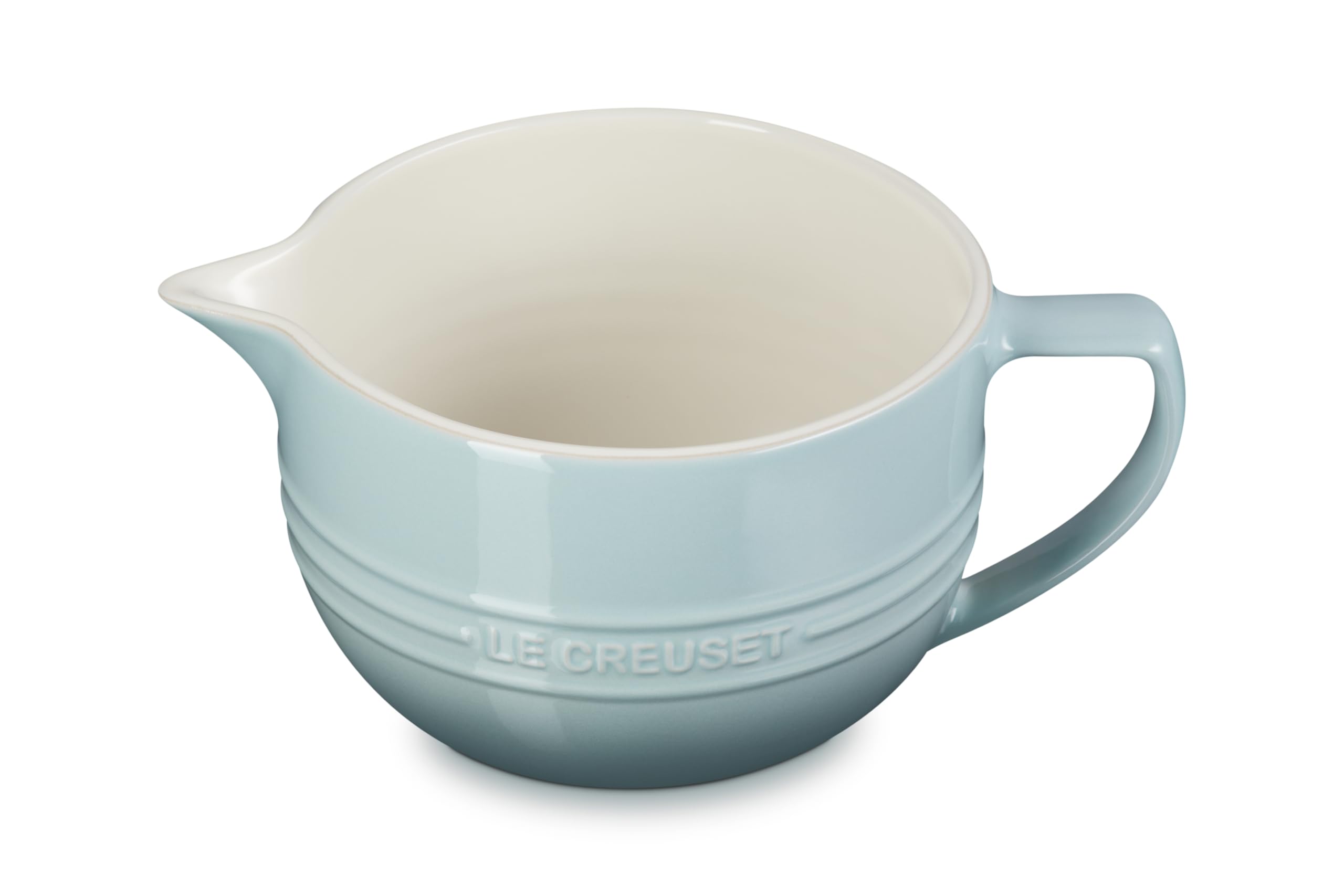 LE CREUSETStoneware Signature Batter Bowl, 3.2qt., Sea Salt