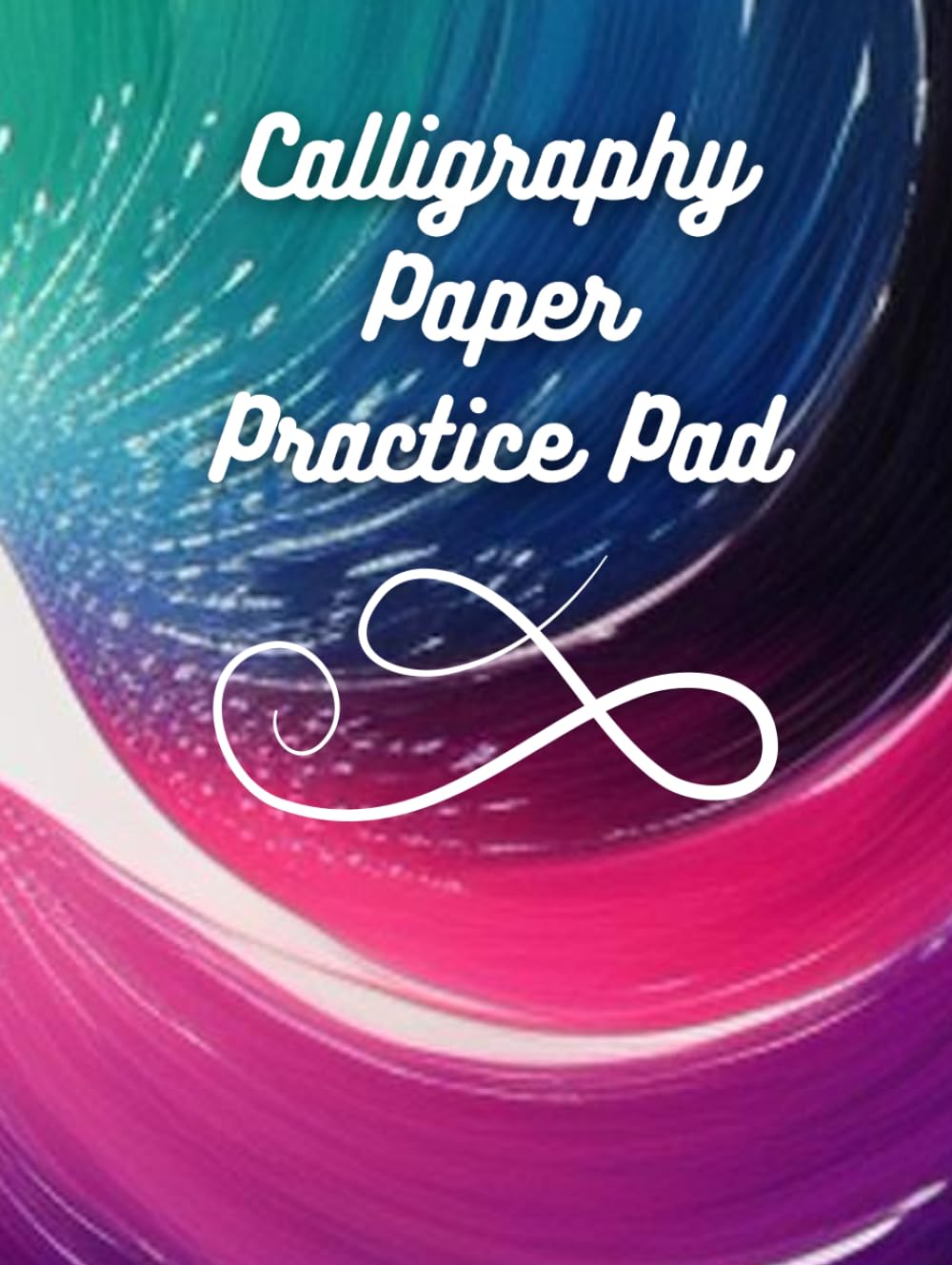 Calligraphy Paper Practice Pad: Handwriting for Beginners Colorful Circle