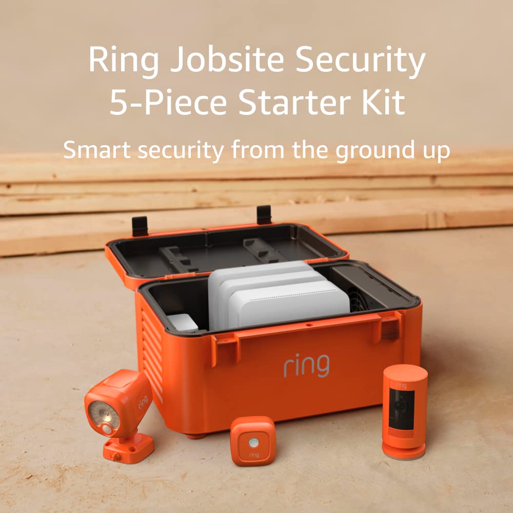 Ring Jobsite Security Starter Kit, 5piece with builtin