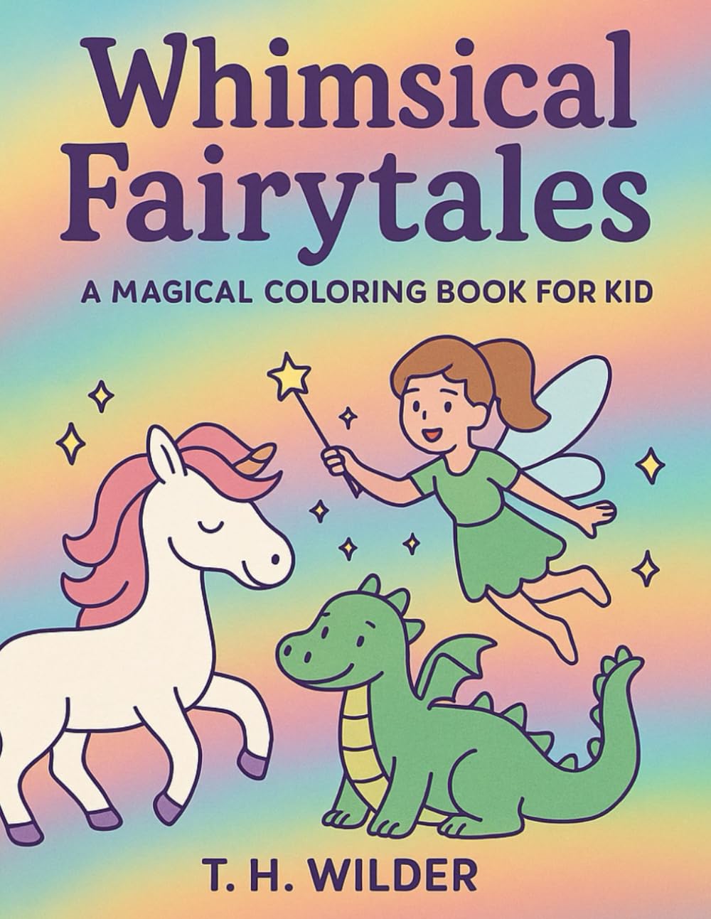 Whimsical Fairytales: A Magical Colouring Book for Kids Ages 5–8