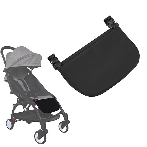 Baby Stroller Footrest, 12.6 x 8.3 in Stroller Extension Foot Pedal Infant Stroller Leg Rest for Yoya VOVO Pushchair(Black)