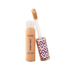 tarte shape tape concealer - Full Size-Coverage, Matte Finish for Under Eye, Dark Circles, Fine Lines, Redness & Discoloration, Longwear, Dermatologist-Tested, Vegan, Cruelty-Free