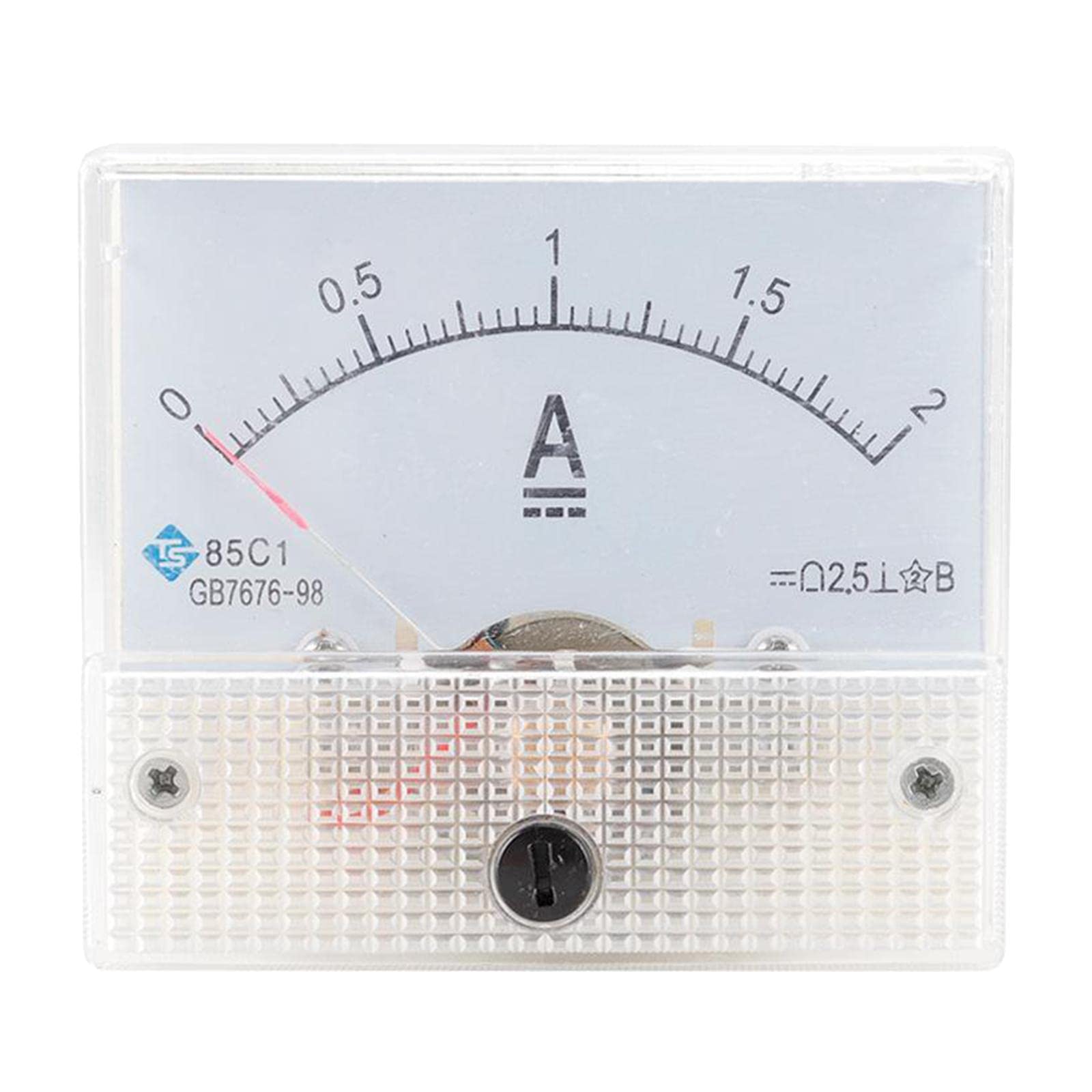 Rectangular Needle DC Ammeter Current Panel Meter Class 2.5 Charging Battery 0-2MA | Meters Test & Detectors Test, Measurement Inspection Electrical Equipment-image-43