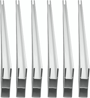 6ft Vinyl Privacy Fence Pocket Rails for Privacy White PVC Panel Parts Vinyl Fence Toppers for Outdoor Pool Ranch Patio - 1-1/2" X5-1/2" X70" (6)