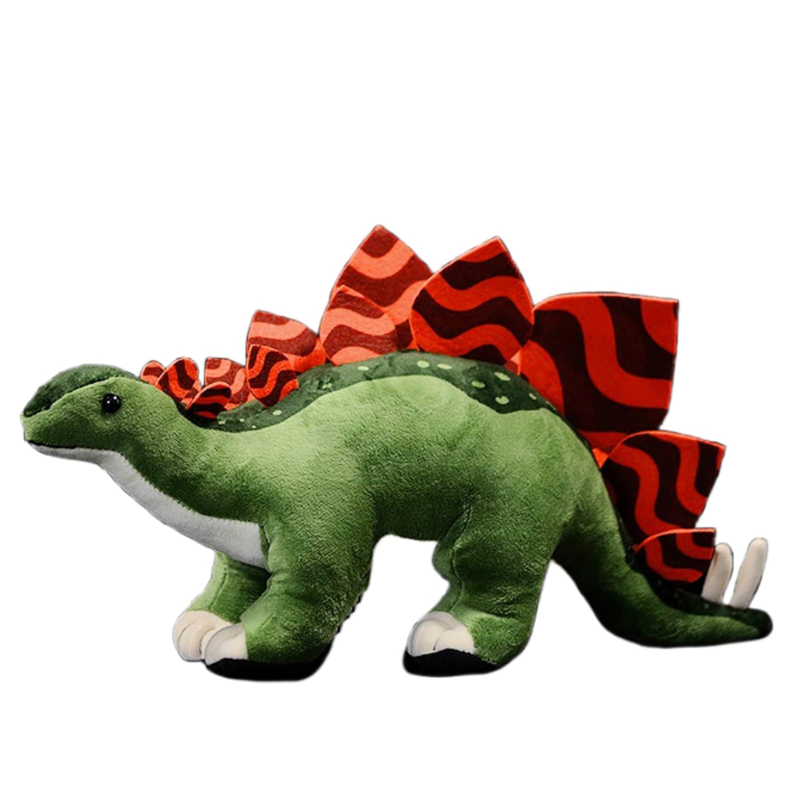 lilizzhoumax Simulation Stegosaurus Plush Toy Realistic Cuddly Stuffed Animal Dinosaur, Cute Dinosaur Plush Toy Soft Home Decoration Animals Collection birthday Gift for Kids 40cm/16” — image 1