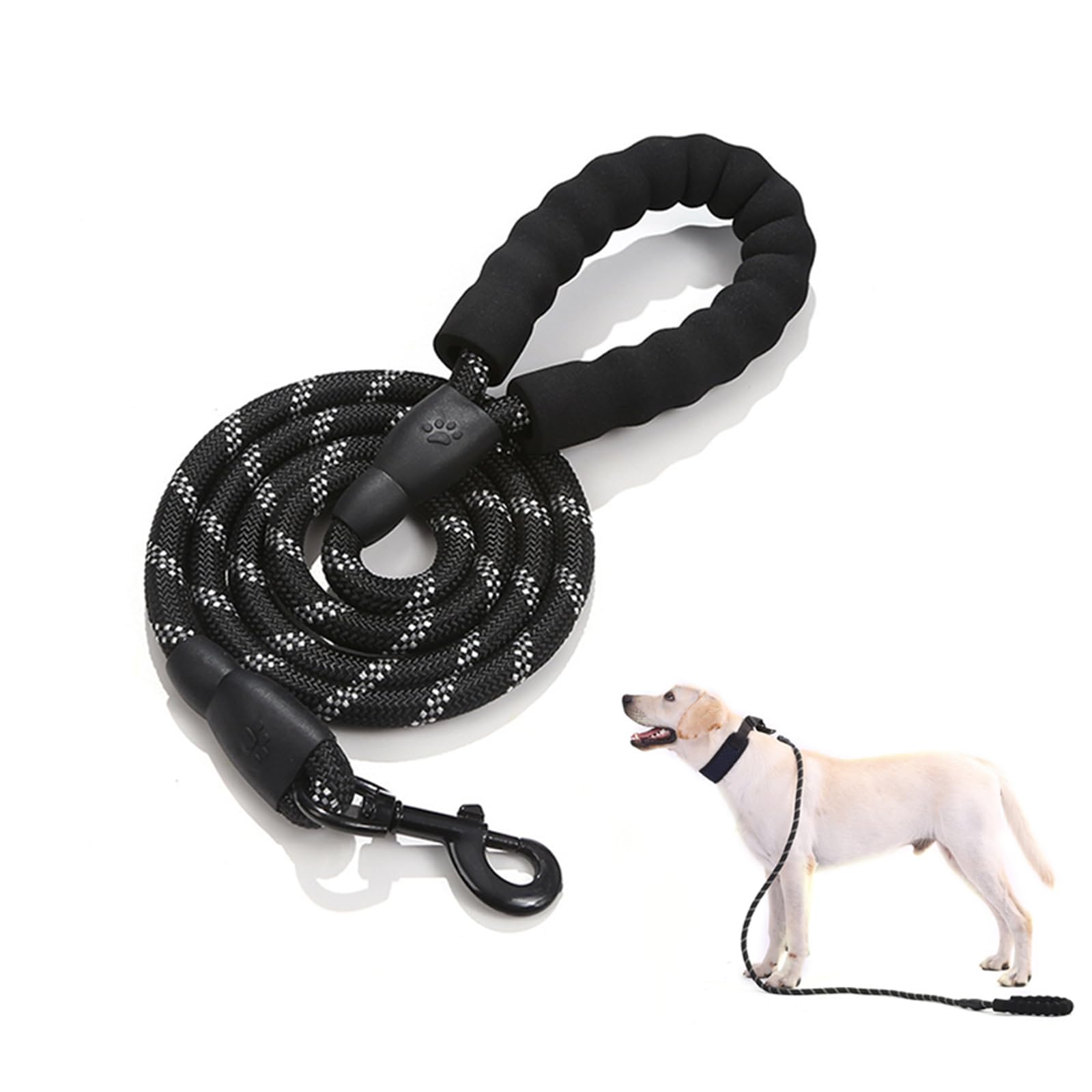 JVHLOV 2M Robusta Correa para Perros, Correa de Fuerte de Perrocon Mango Acolchado Agradable, Tiras Reflectantes y Cierre de Metal Duradero, para Perros Medianos y Grandes