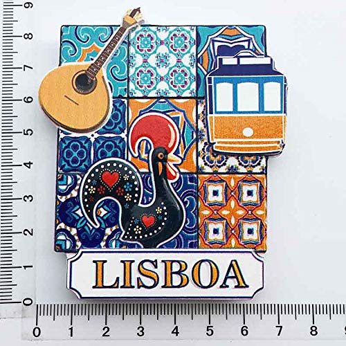 Imán Decorativo Lisboa Portugal 6.3x8.5 cm miniatura 5
