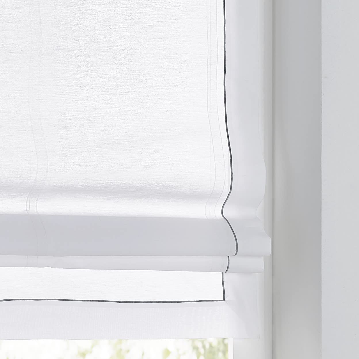 Tenda A Pacchetto Bente Bianca Semitrasparente - 60x140 Cm, Con Occhielli E Ganci, Cotone E Poliestere - Foto 9