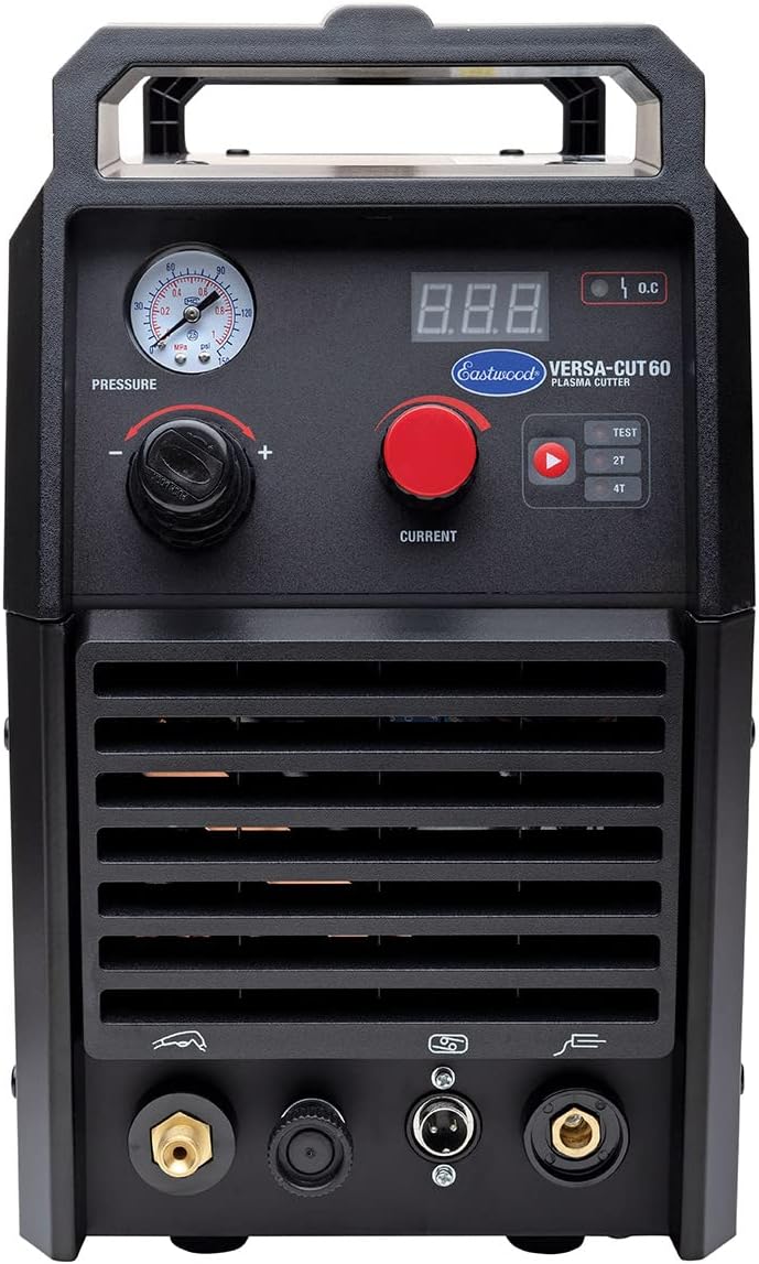 Eastwood Versa-Cut 60 Amp Plasma Cutter | Professional Grade Sheet Metal Cutter Tools | 110V/220V Dual Voltage Advance Inverter Technology | Perfect for Metal Fabrication and Auto Restoration Projects