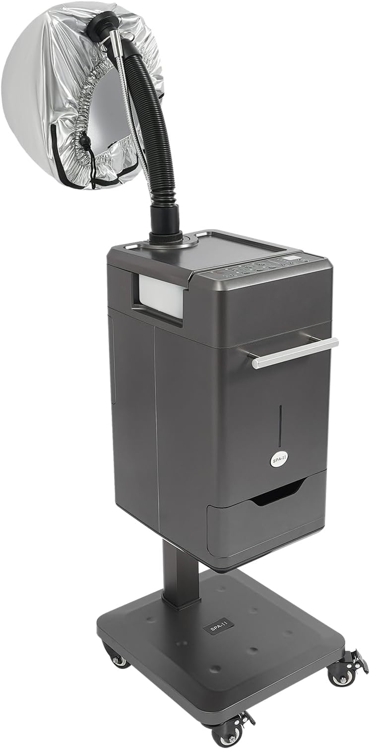 110V 500W Nano Hair Steamer Machine, Professional Micro Mist Salon Hair Processor, Salon Spa Equipment Vertical Nano Hair Steamer for Deep Hair Care Repair, Hair Styling