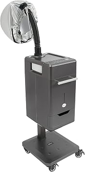 Nano Steamer for Hair, 500w Micro Mist Salon Treatment Hair Steamer Machine, Professional Nano Hair Steamer Machine Color Processor Beauty Salon Nano Hair Steamer with Hose Attachment, Caps