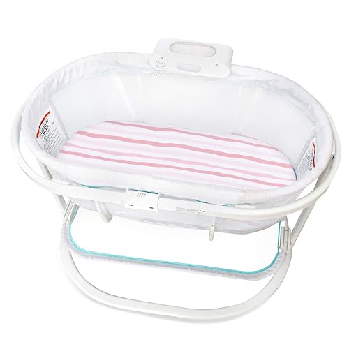 Miniatura 4 de Sábanas ajustadas de cuna, compatibles con el moisés Fisher-Price Soothing Motions, 2 unidades, 100% algodón de punto, transpirables y súper suaves,