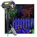 LEDMall Christmas Laser Projector Lights Outdoor, Motion Firefly Red, Green and Blue with Remote Control and Security Lock