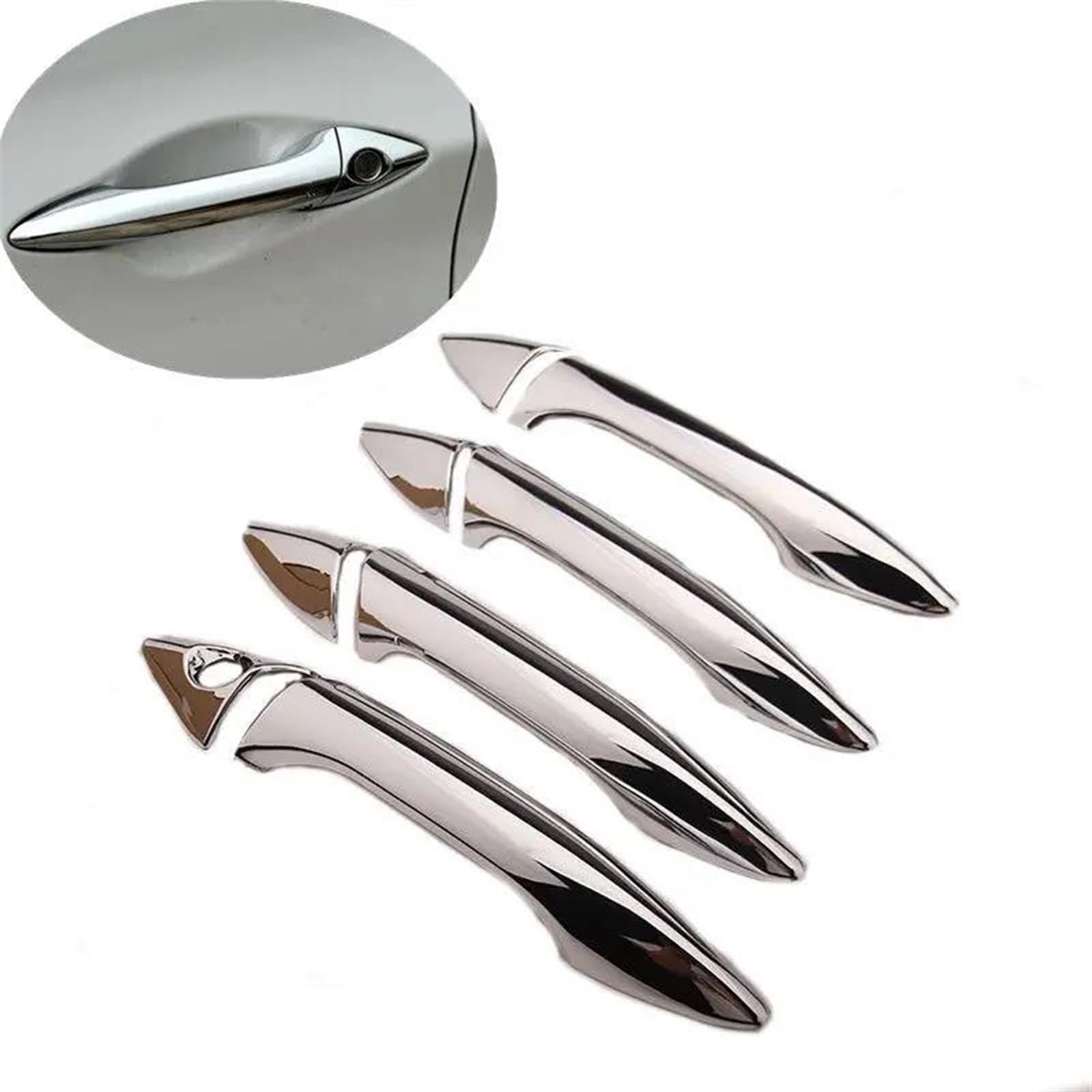 Nmjlqw One Color Car Exterior Door Handle Trim Cover Parts Accessories For Hyundai I30 I35 2012-2016