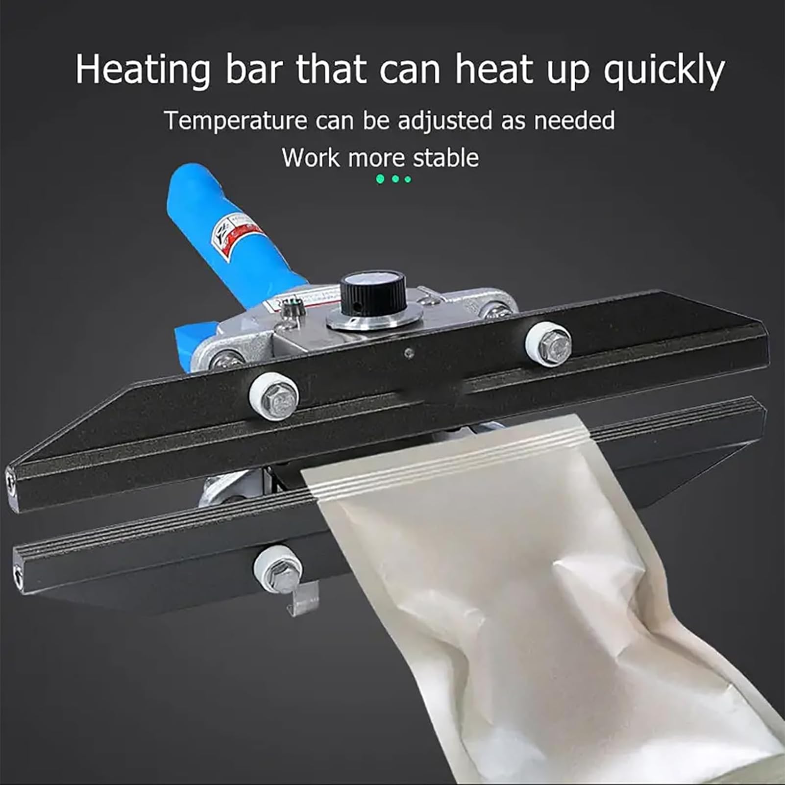 Sigillatrice a caldo portatile, con controllo della temperatura, per sacchetti in Mylar e alluminio, ideale per imballaggi e conservazione di alimenti, facile da usare