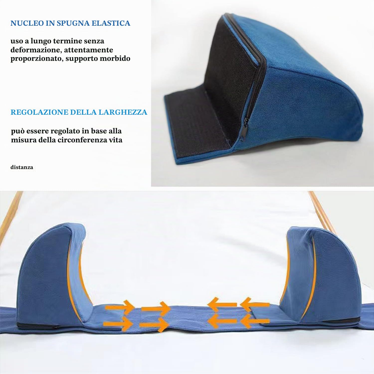 Cuscino Di Supporto Laterale Per Le Sedie A Rotelle, Cuscino Lombare Per Sedia A Rotelle, Cuscini A Cuneo Cuscino Ortopedico Per Letti Di Ospedale, Regolabile Per Anziani