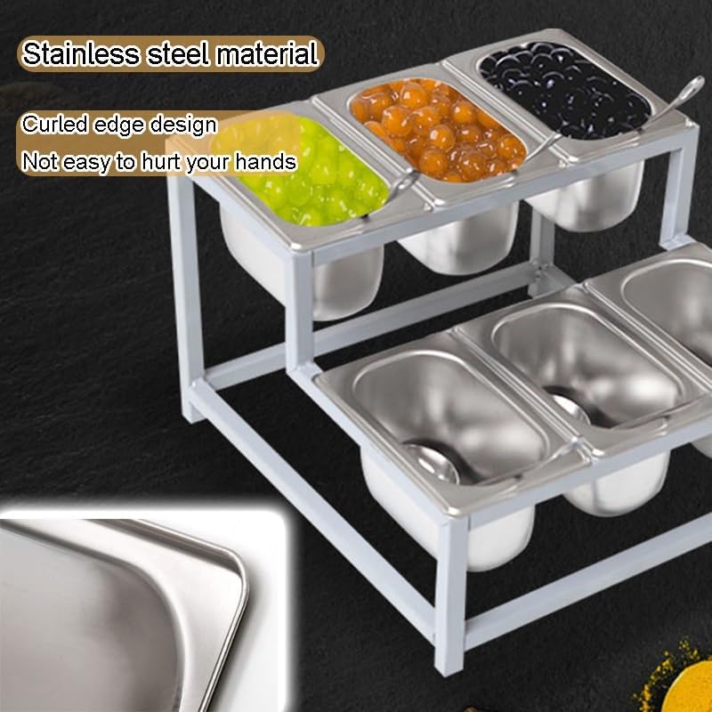 Stainless Steel Spice Rack & Serving Tray - Durable Kitchen Organization for Grilling & Countertop Storage, Ideal for Spices, Condiments & Seasonings image 3