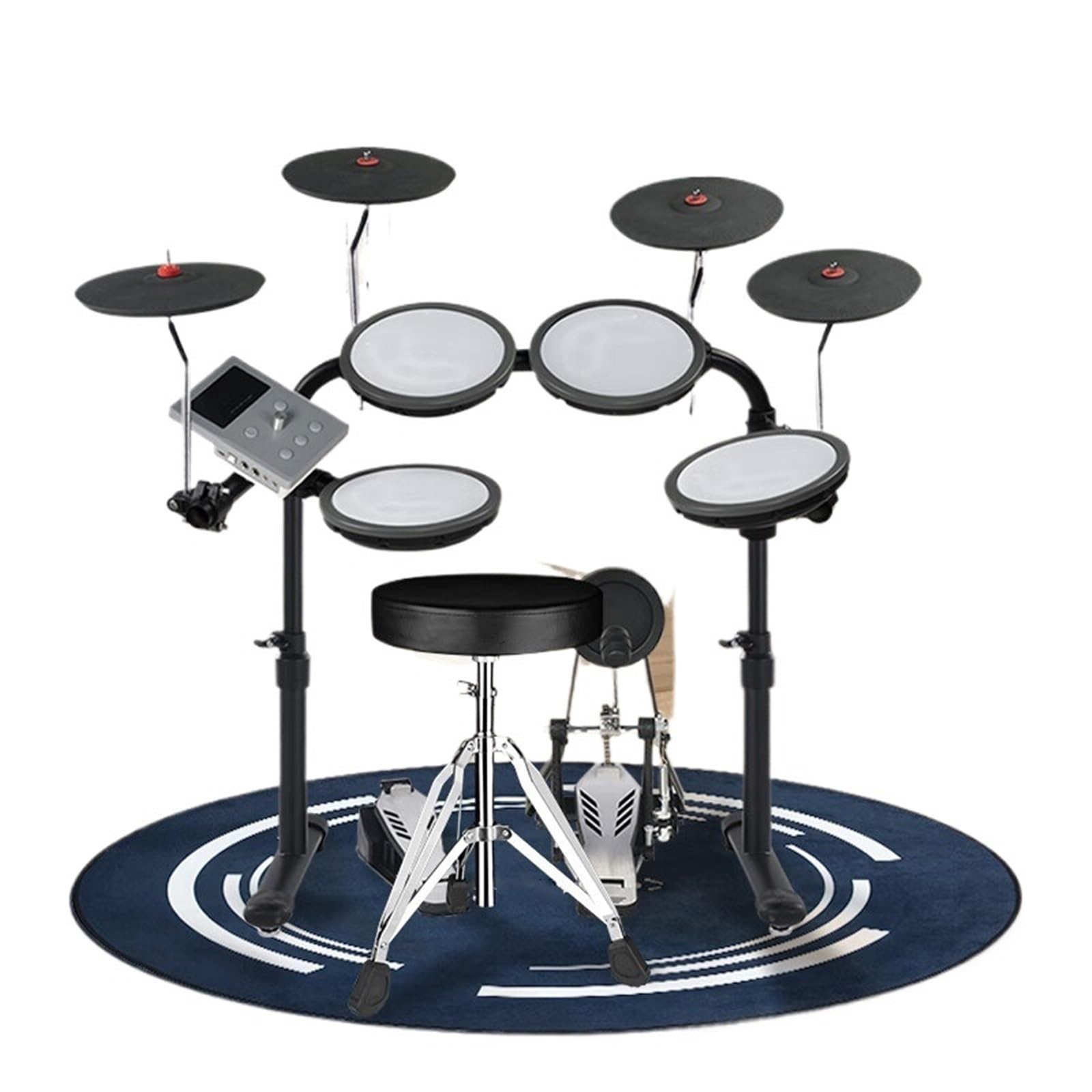 Set Di Batteria Elettronica Professionale Mesh Batteria Elettrica Per Principianti 5 Tamburi 4 Piatti Pratica