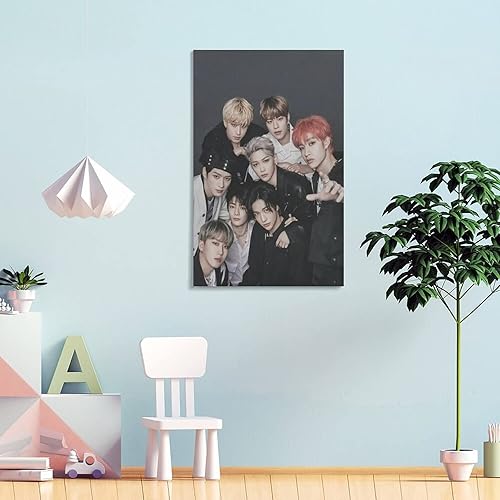 Miniatura 4 de Póster SKZ para niños callejeros, póster de arte en lienzo Kpop y arte de pared, impresión moderna para dormitorio familiar, obras de arte de arte