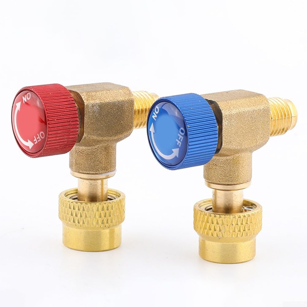 Adaptateur Soupape Réfrigérant 1/4 SAE HVAC AC Kit Adaptateur Tuyau Réfrigérant Haofy Pour R22 R410A - Soupape à Bille Haute/Basse Pression Soupape Réfrigérant Vanne Contrôle Débit R22 R404 R407 Adaptateur Soupape Réfrigérant 1/4 SAE HVAC AC Kit Adaptateur Tuyau Réfrigérant Haofy Pour R22 R410A - Soupape à Bille Haute/Basse Pression Soupape Réfrigérant Vanne Contrôle Débit R22 R404 R407