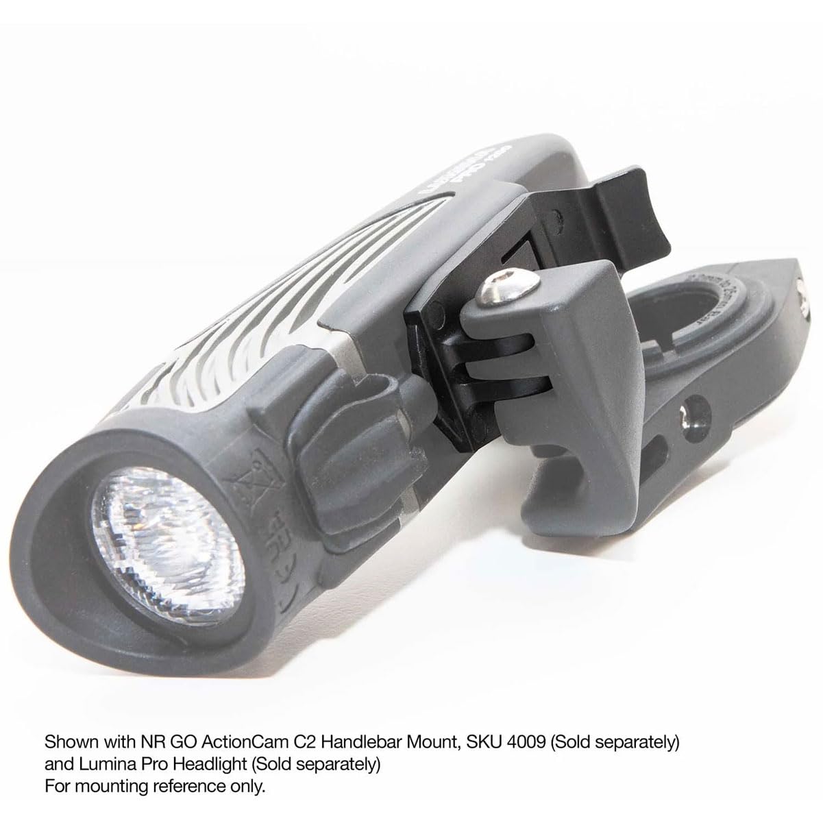 Bike Light Mount Adapter Best Tek NiteRider Light Adapter - Compatible With Lumina & Mako Bike Lights Garmin Computer Mount Compatible