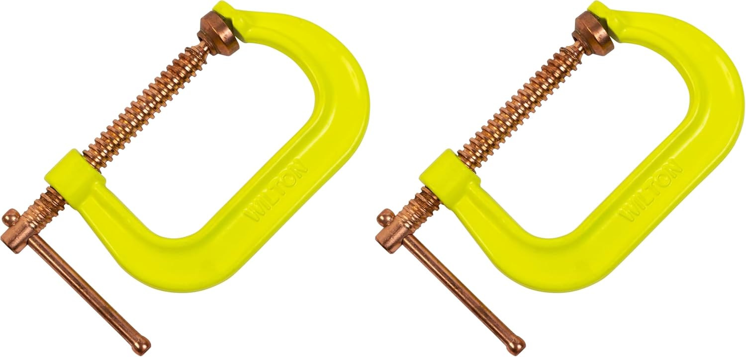 Wilton Spark-Duty Hi-Vis C-Clamp, 6" Opening, 4" Throat, 6600 Lbs. Clamping Force (Model 406CS)