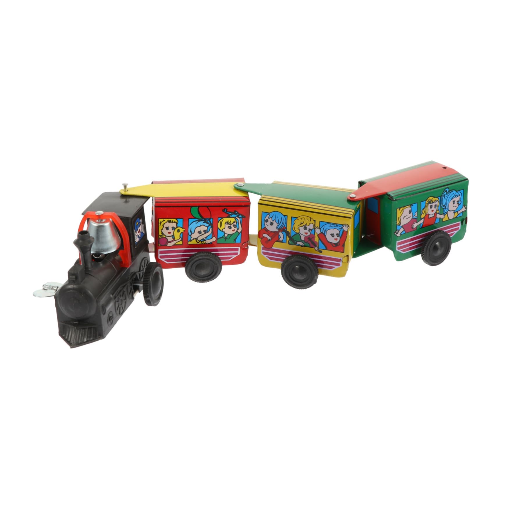 FOYTOKI Wind Up Train Retro Clockwork Plaything for Home Decor Creative Tabletop Decoration Engaging Activity for Boys Present for Friends Family