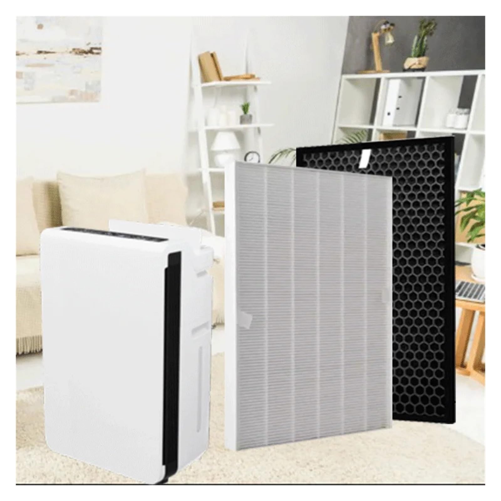 Filtro De Carbón FS-03 Para Purificador, Compatible Con IClima LUX-8000W | Apto Para FS-03 LUX-8000W LUX8000W, Repuesto De Capa De Filtración Para Polvo Fino Humo Olores Pelos Mascotas