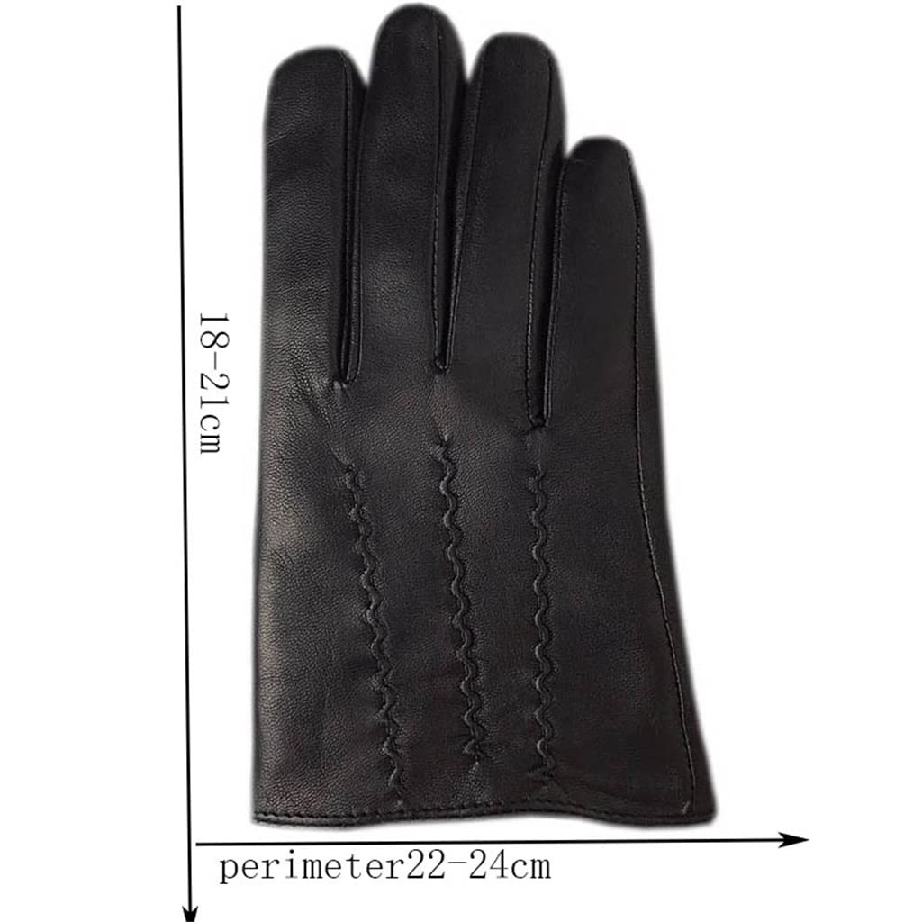 Guantes Negros de otoño e Invierno para Hombre para Conducir en Motocicleta, de Seda y