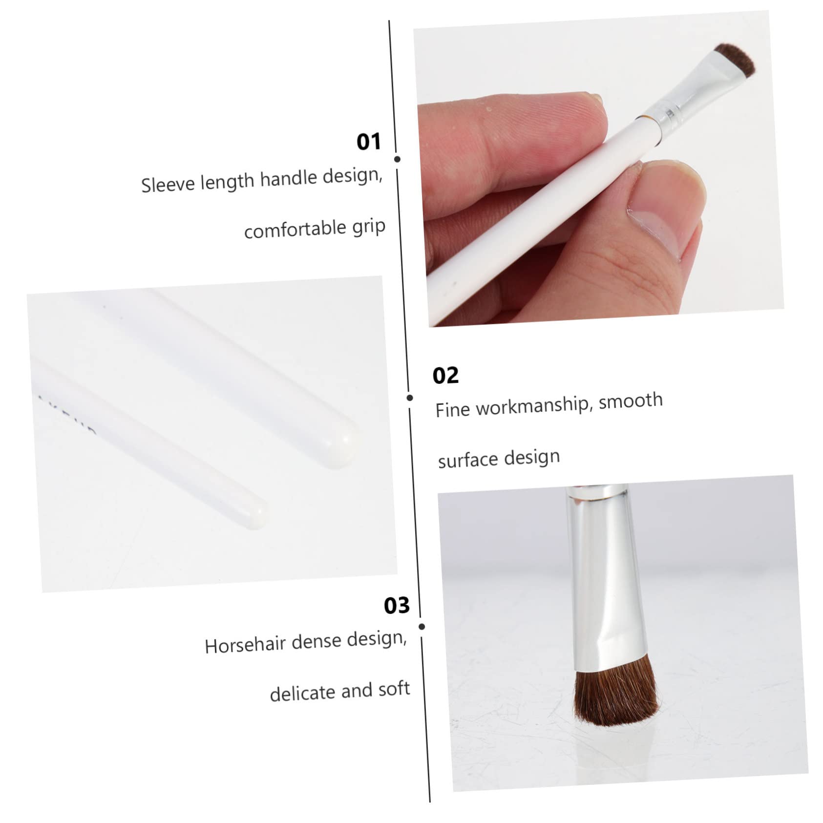 POPETPOP 21pezzi Pennelli Ombretto Per Trucco Occhi Pennelli Morbidi e Leggeri Per Applicazione e Sfuma Per Professionisti e Amatori e Facili Da Usare Kit Pratico Per Trucco Occhi