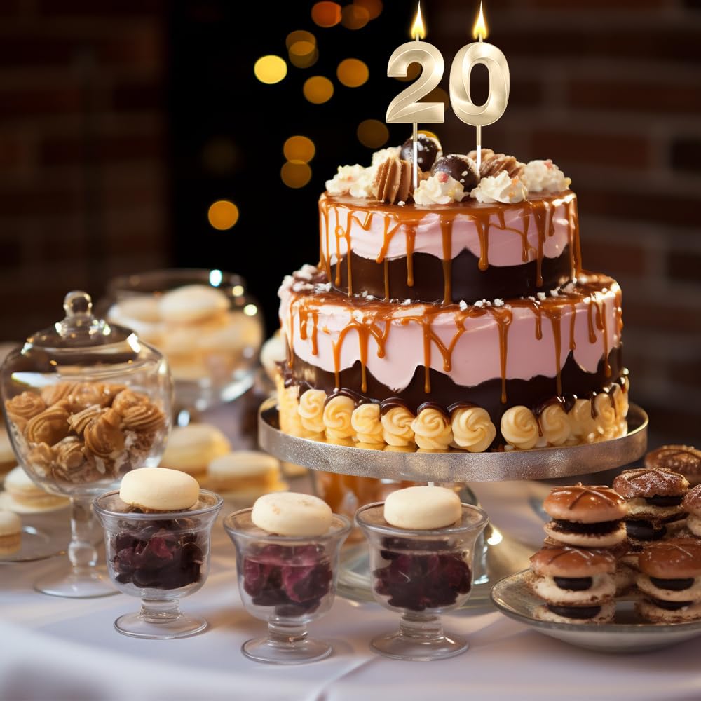 Amazon.co.jp: Bsofing 20歳の誕生日キャンドル、バースデーキャンドル