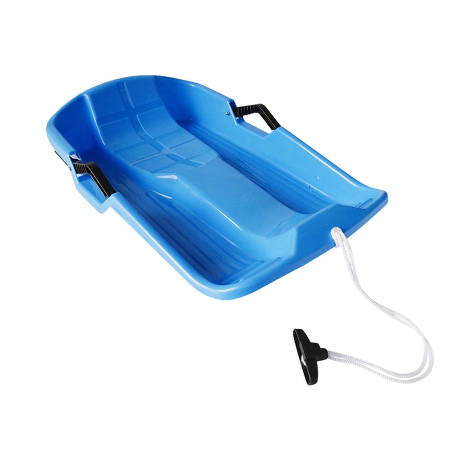 Snowboard Schlittenrutsche Premium Grasrutsche mit Zugseil und zweiseitigen Griffen Material: Das Snowboard ist aus hochdichtem und hochwertigem Polyethylen gefertigt.