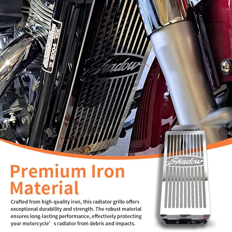 Motorcycle Radiator Cover Guard Grill Grille Shroud Cooler Protector Compatible With Honda Shadow Aero VT750 2004-2019 Spirit 750 VT750