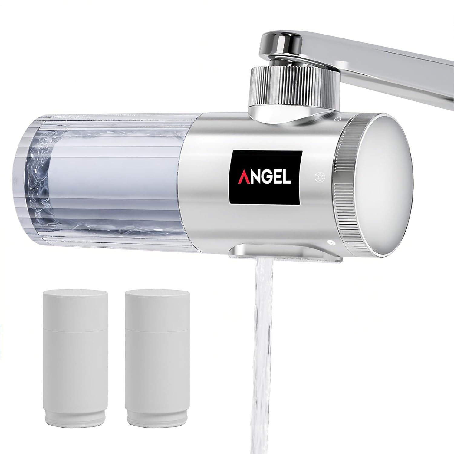 ANGEL UF60 Bathroom Sink Filter Water Faucet for Skin and 2 Faucet Mount Replacement Water Filter