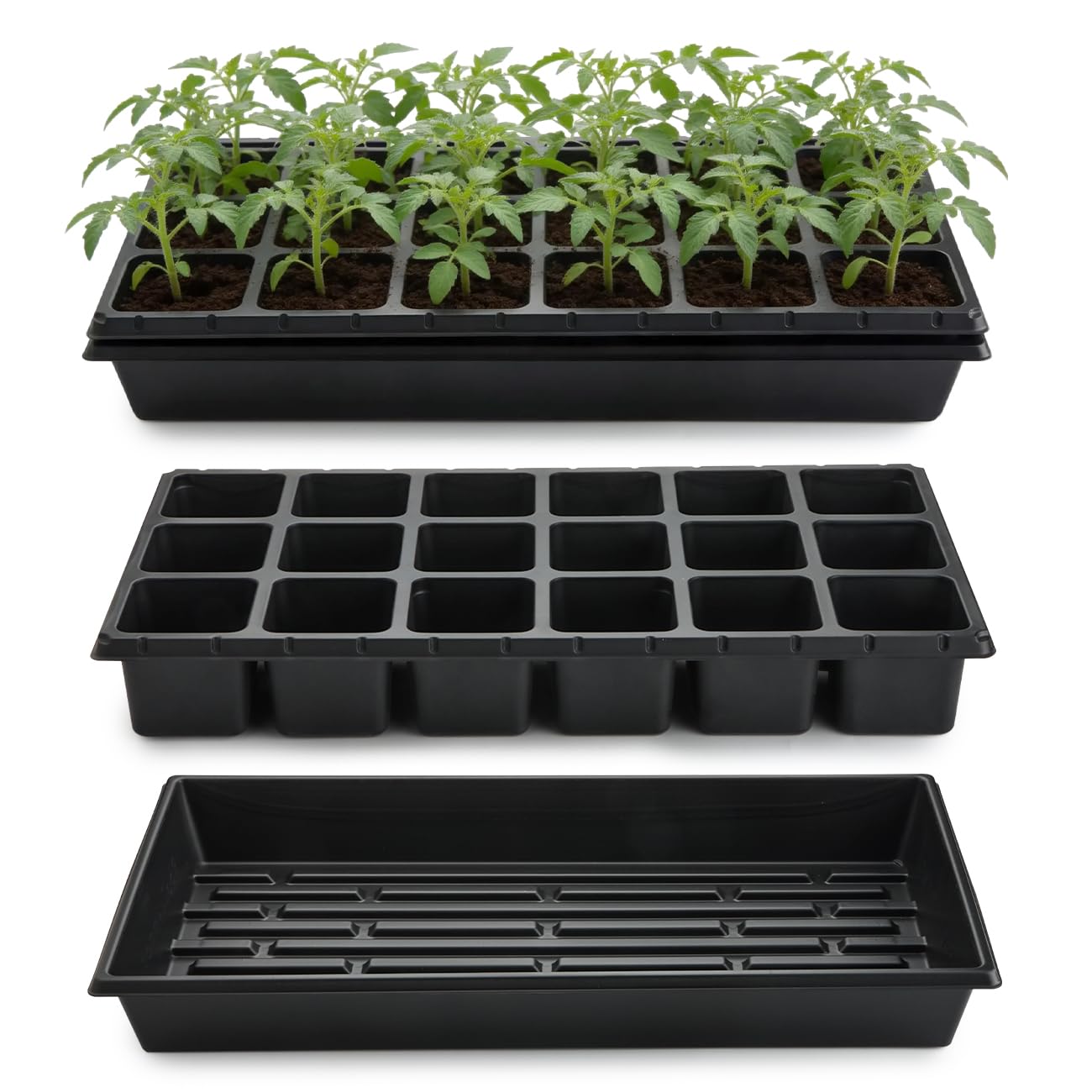 Amazon.com : RooTrimmer 3 Inch Square Pots 2.9