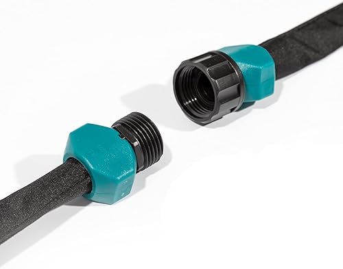 Miniatura 3 de LINEX Manguera de remojo de jardín de 0.5pulgadas x 15pies manguera de goteo resistente, que ahorra agua, para huerta de jardín