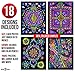 Super Pack of 18 Fuzzy Velvet Coloring Posters (Dynamic Edition) - Great for Family Time, Arts & Crafts, Travel, At Home, Care Facilities [All Ages Coloring: Girls, Boys, Adults, Toddlers, Teens]