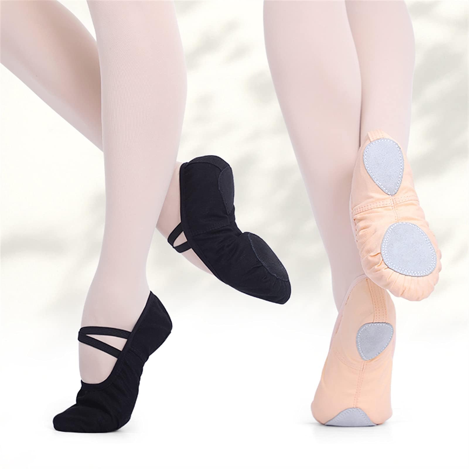 Chaussons De Danse Fille Arc-en-Ciel - Paillettes Scintillantes - Ballet Et Gymnastique