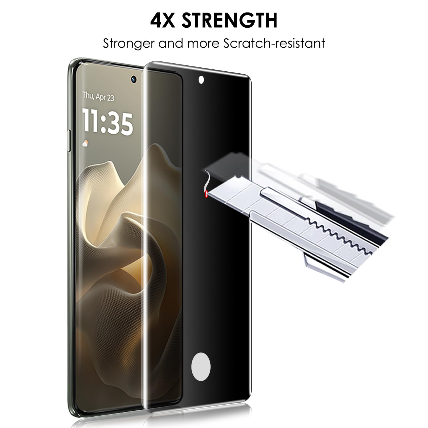 Protezione Dello Schermo In Vetro Temperato IPhone 17 Pro Prio 3D Anti Spy Tempered Glass Screen Protector Iphone 17 Pro Black Edge 4067397057273 28102025 01