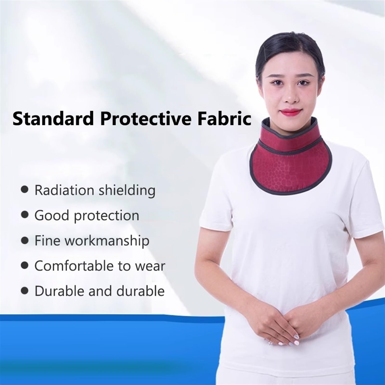 Collier de protection contre les rayons X pour la thyroïde en plomb 0,35/0,5 mmpb