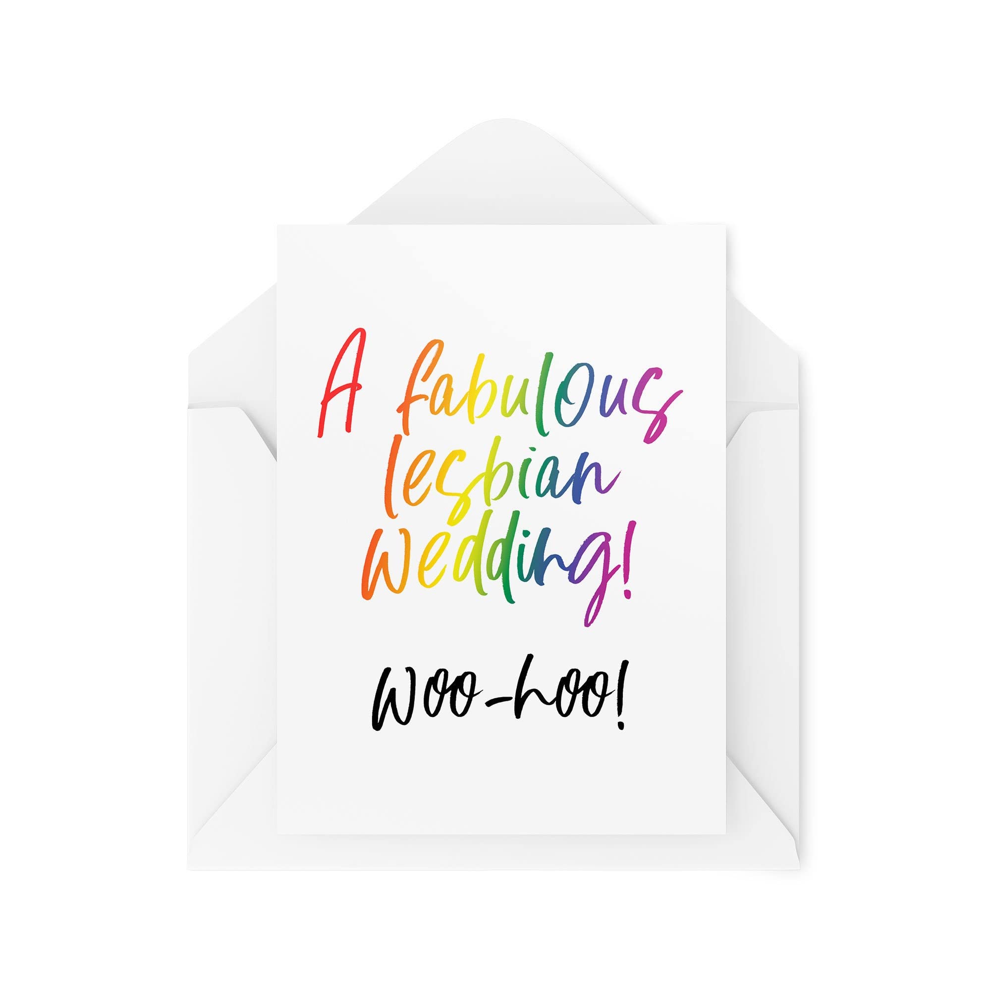 Funny LGBTQ+ Wedding Cards - A Fabulous Lesbian Wedding - Just Married Cards - Newlyweds Card - Gay Wedding Card - Bestie Cards - CBH1572