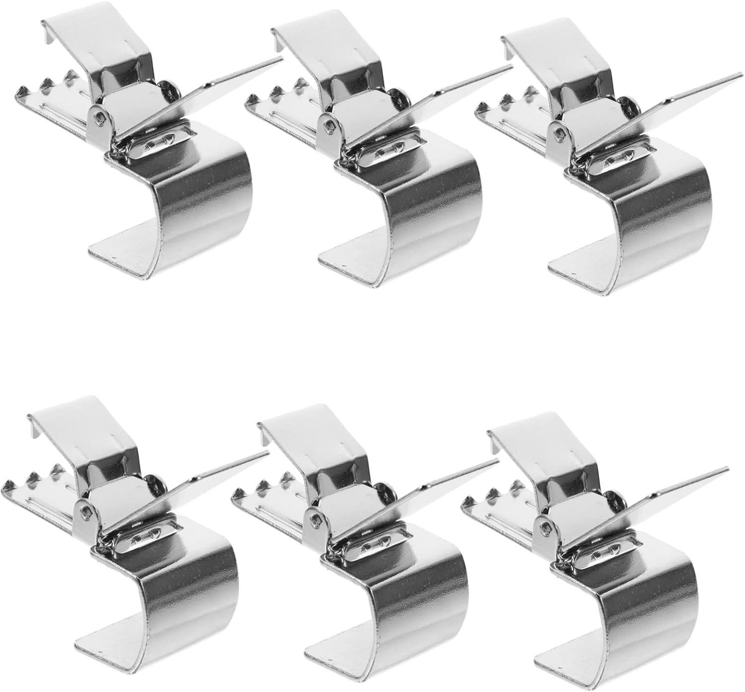 Alipis 6pcs Heavy Duty Stainless Steel Rug Clips Grippers for Tapestry Display and Carpet Securement for Home Store and Event Use