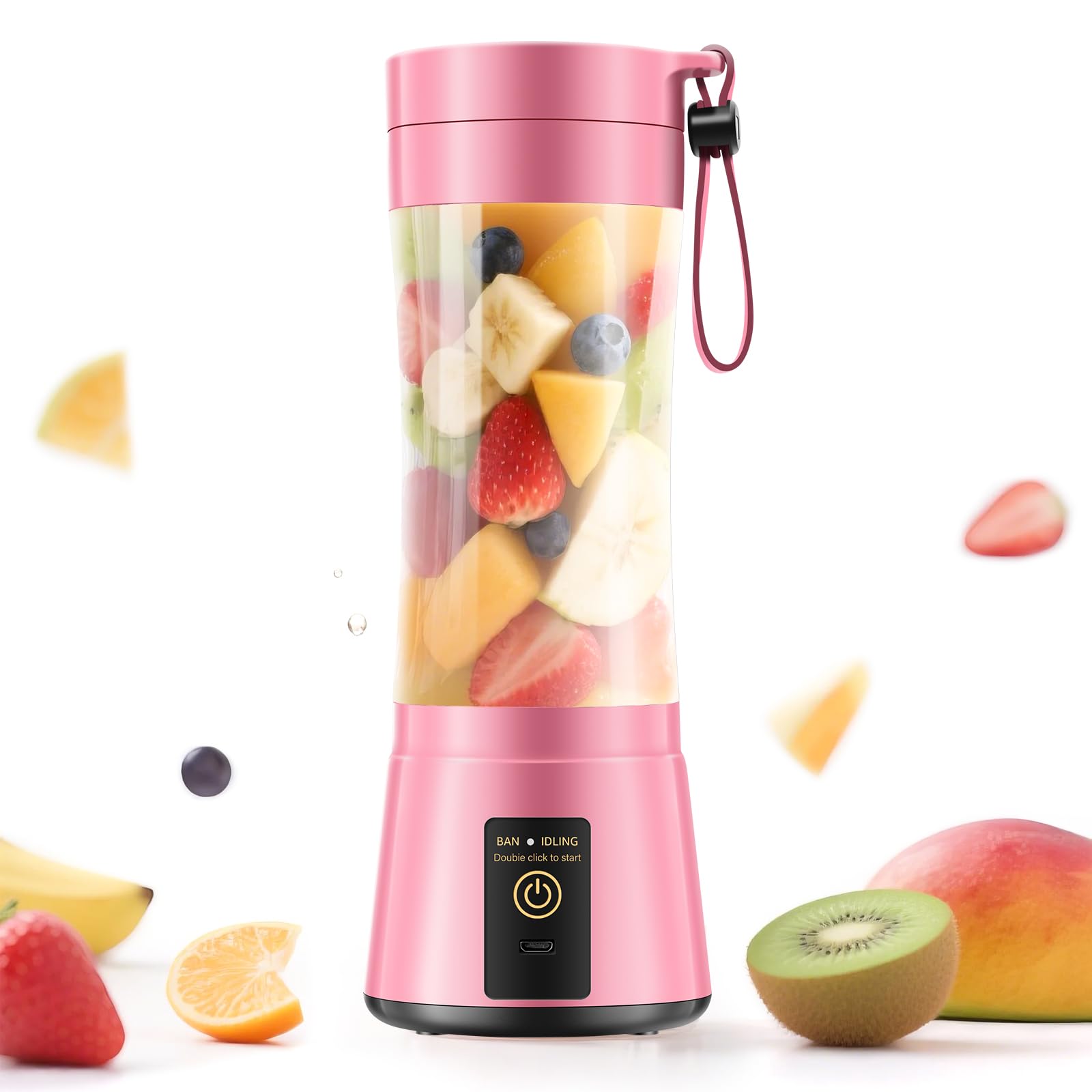 Portable Cordless Blender for Smoothies - Small Blender 12oz Juice Cup