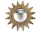 Miroir convexe soleil doré 20.3cm