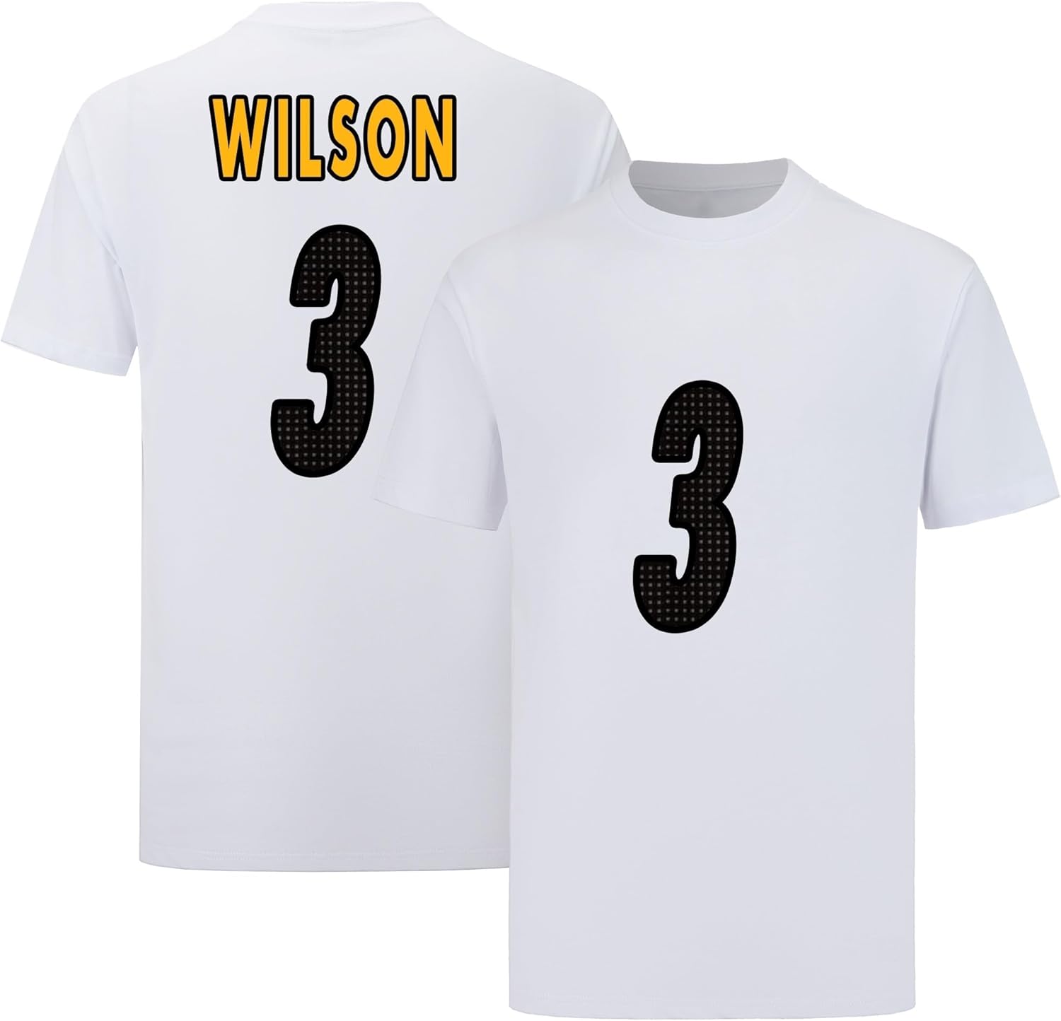 Custom Football T-Shirt No Brand/Logos 100% Cotton for Mens/Womens/Kid