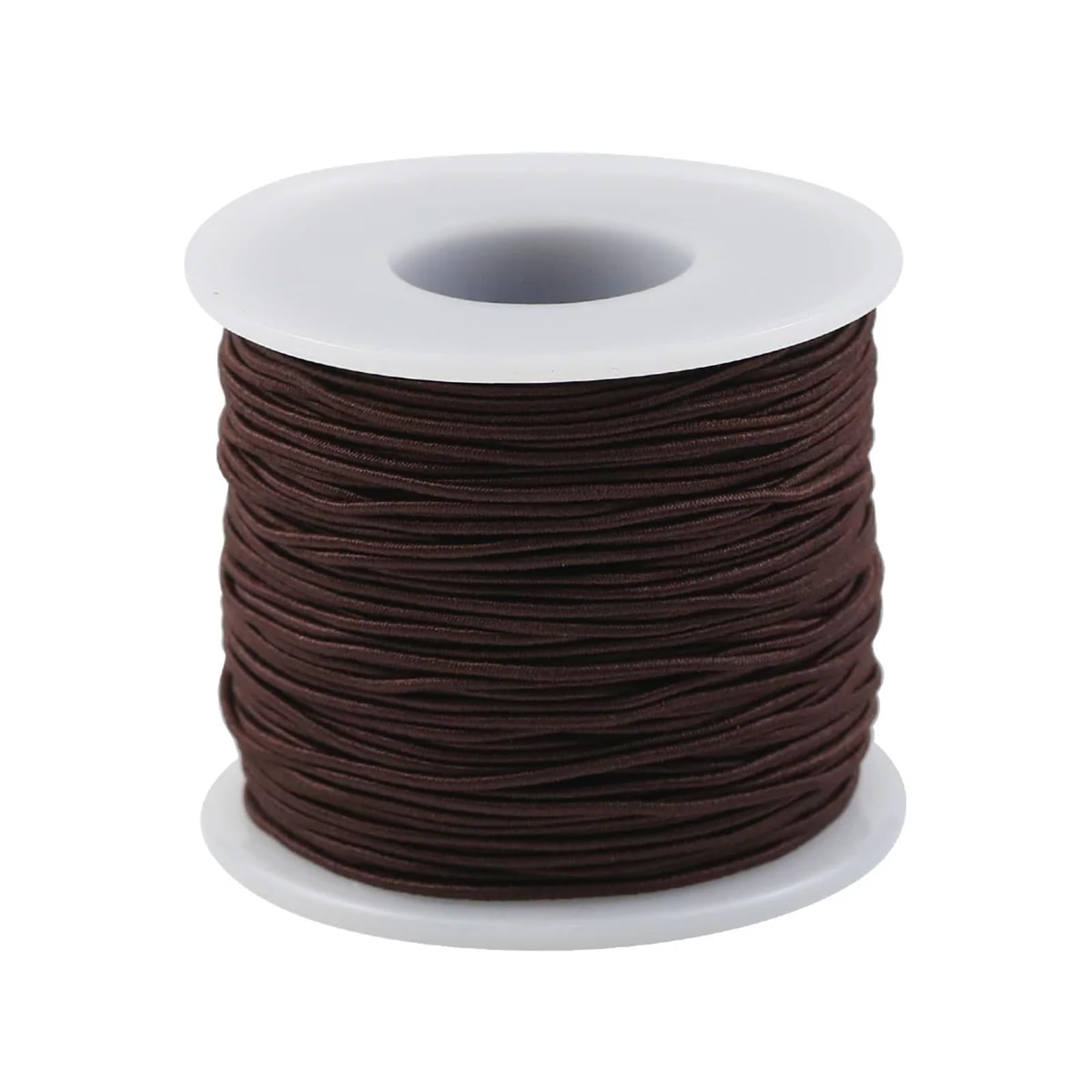 Elastic String for Bracelets 10Roll for Rainbow Beading Cord, Colorful Stretchy Crafting Thread for DIY Jewelry Making Sewing Necklace(Brown)
