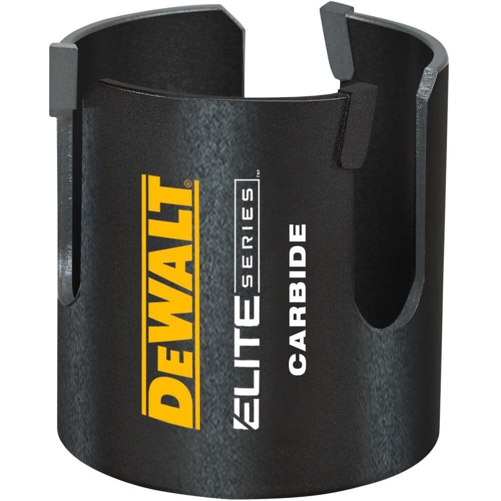 Scie cloche carbure Dewalt Elite 2 9/16 po évite l'usure prématurée des dents