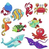 ParNarZar Easy Small Diamond Painting Stickers Kits for Kids and Beginners Skill Level Diamond Embro