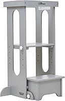 Vista 11 de Little Partners Torre Plegable para Niños Pequeños, Torre de Aprendizaje Explore 'N Store Montessori Torre de Cocina de Pie con Plataforma