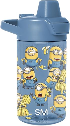 Miniatura 20 de Simple Modern Baby Shark Botella de Agua Summit de Plástico Tritan para Niños | Taza sin BPA de 12 oz con Tapa de Pajita a Prueba de Fugas con Baby